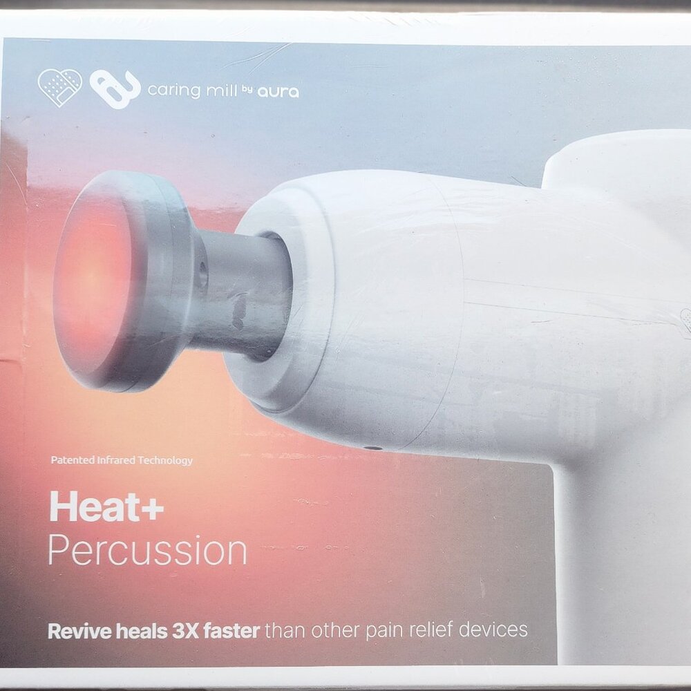 Heated back massager